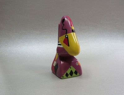 Picasso's Nose Eyeglass Holder Stand Hand Painted Unique Abstract Object