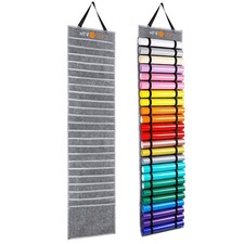 Vinyl Roll Holder With 47 Compartments, Vinyl Roll Storage Organizer Double-s...