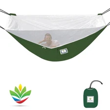 Mosquito – Camping Hammock with Bug Screen Mossy Netting Canopy - Integrated ...