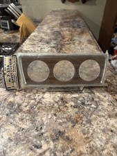 Nos Vintage 2 18 - 3 Gauge Custom Walnut Panel Service Items Hot Rod Usa Made