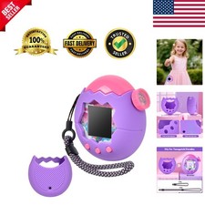 Tamagotchi Paradise Protective Case - Purple Silicone with Easy Grip and Lanyard