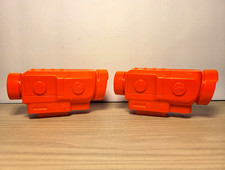 2 Nerf Fortnite Orange Scope Attachment with Crosshair Lens Dart Blaster