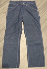 Sears Vintage 70s Made in USA Workwear Jeans Carpenter Pants 31x27 Perma Press