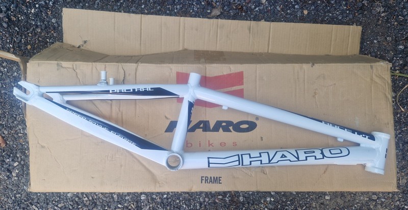 Haro Race LT BMX Racing Frame 21.5in for 20in Wheels White Euro BB