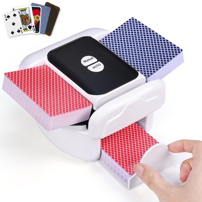 mtg card shuffler FONBEAR 2 Deck Automatic - USB & Battery-Operated Electric Shuffler (Playing Card Included) The automatic card shuffling machine is made of high mtg sleeved card shuffler with