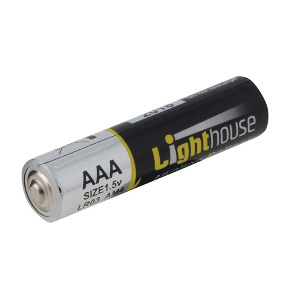 Lighthouse AAA Alkaline Batteries 1120 mAh (Pack 4)