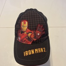 Iron Man 2 Movie Black Baseball Cap Marvel Comics Snapback Hat