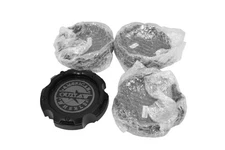 4pc American Outlaw Wheel Center Caps Matte Black Set of 4 CAP5470-51397 13974B