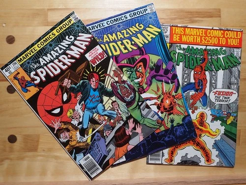 3 Amazing Spider-Man Comics: #206-#208 (1980): VF