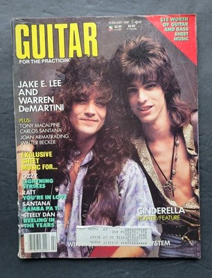 Guitar For The Practicing Musician February 1987 Jake E. Lee Warren DeMartini