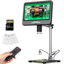 Andonstar 4K 60FPS 10.1" HDMI Digital Microscope for Soldering, 64MP 3840P UH...