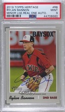 2019 Heritage Minor League Edition Real One Rylan Bannon PSA 9 MINT Auto 8d2