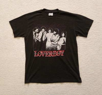 VTG Loverboy 'Lovin' Every Minute Of It' Tour '86 Concert Shirt L Stedman Tag