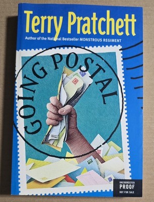 Going Postal By Terry Pratchett Uncorrected Proof ARC
