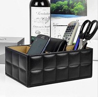 Multi-functional Pu Leather Storage Box Organizer For Media Tv Remote Control... on sale Multi-functional Pu Leather Storage Box Organizer For Media Tv Remote Control... on sale