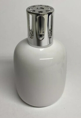 Lampe Berger fragrance lamp solid white catalytic burner NEW IN BOX w/ wick