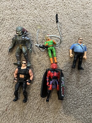 Vintage 90 s Action figure lot Big Boss, Predator Terminator  Dr. Octopus. Other