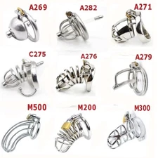 All Types Male Chastity Cage with Stretcher Metal Cage Device Lockable Restraint
