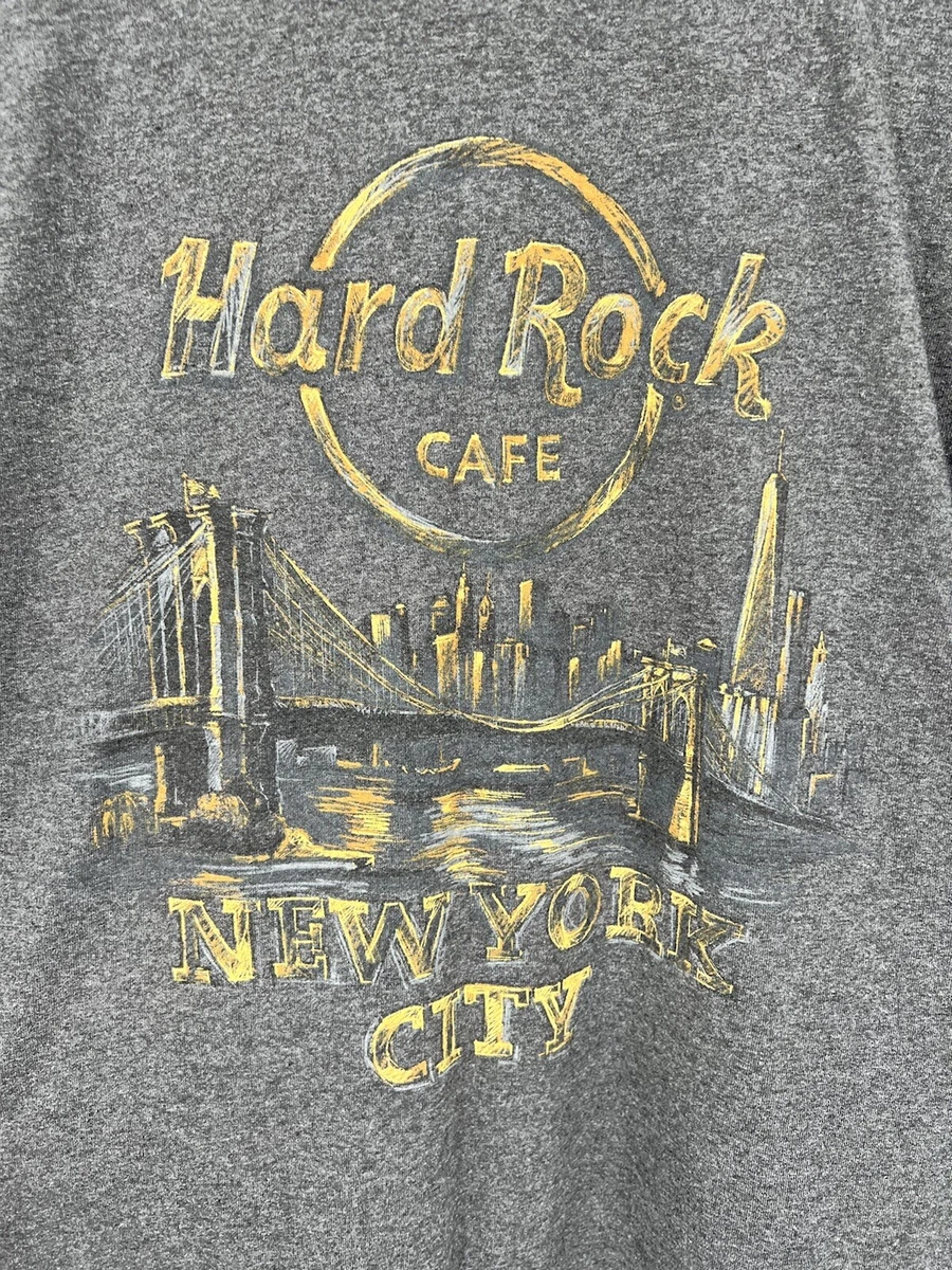 Acrobatiek Ontwikkelen hoorbaar hard rock cafe t-shirt Men's Medium New York City Limited Edition Gray  Skyline | eBay