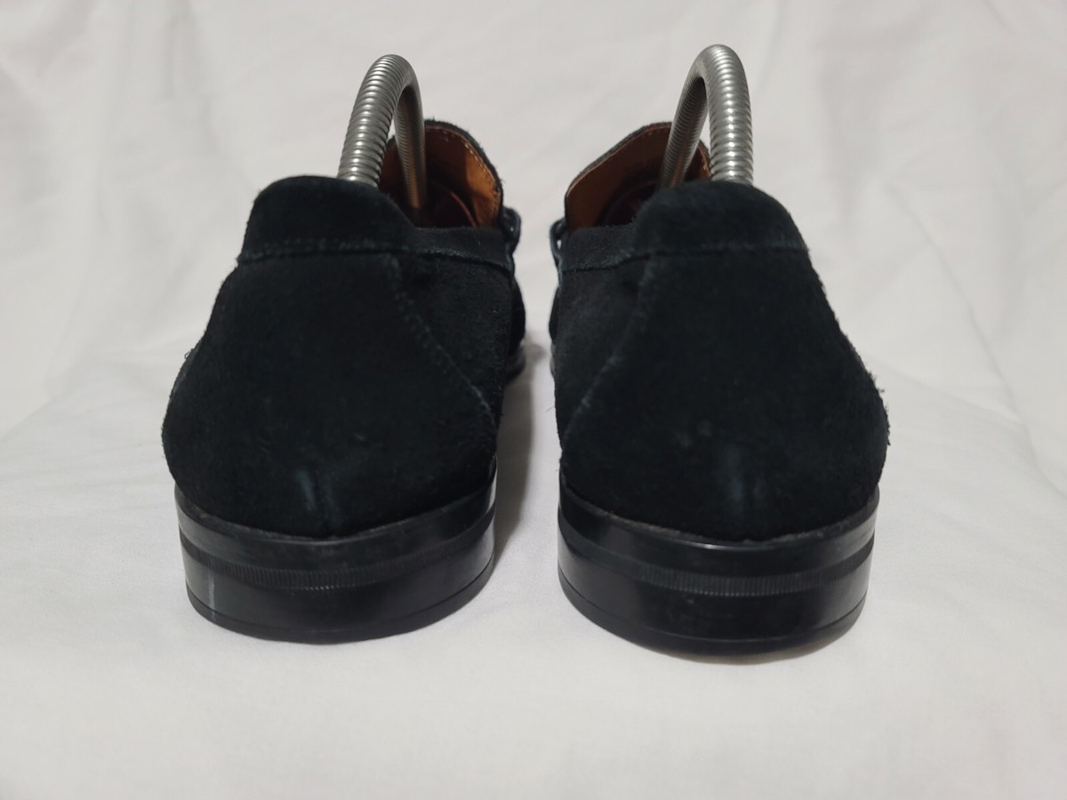 Stacy Adams Nesbit Black Leather Suede Almond Apron Pinch Toe Shoes Size 14 Stacy Adams Nesbit Black Leather Suede Almond Apron Pinch  main image 2
