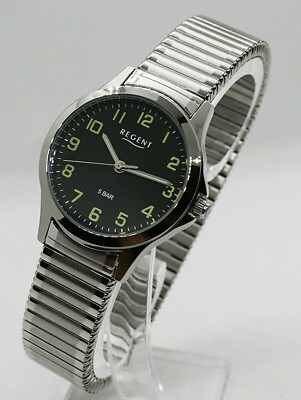   Damenuhr Regent Zugbanduhr W-0069 Edelstahl  