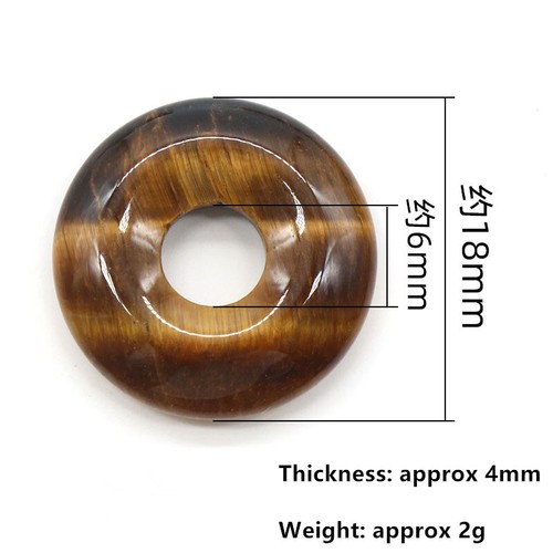 10 Piezas 18x4mm Verde Malayo Jade Donuts Redondos Gran Agujero Círculo Colgante Cuentas HT2056 - Imagen 7 de 7
