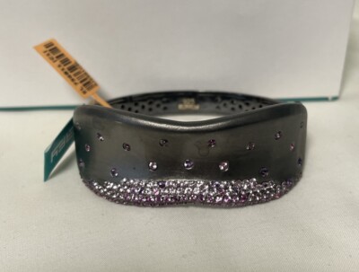 Effy Silber Armreif Armband Multi Saphir 4,08 ct s Größe 7  schwarz Rhodium Neu mit Etikett
