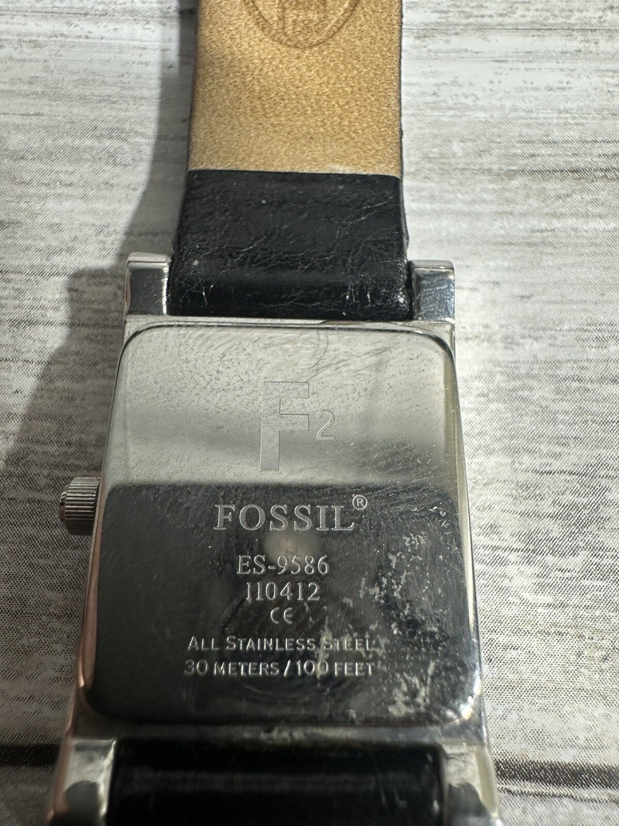 Fossil F2 ES-9586 Genuine Leather Quartz Analog Ladies Watch  display picture 1