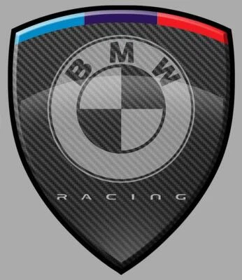 BMW Racing Sticker vinyle laminé ( optical illusion, sham reflet )
