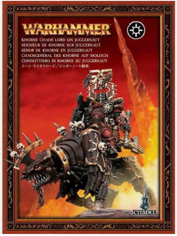 Warhammer AoS Khorne Lord of Khorne on Juggernaut - New in Box - Finecast - Image 2 of 2