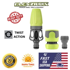 Flexzilla 3-Piece Garden Hose Nozzle Kit - Durable & Ergonomic Design
