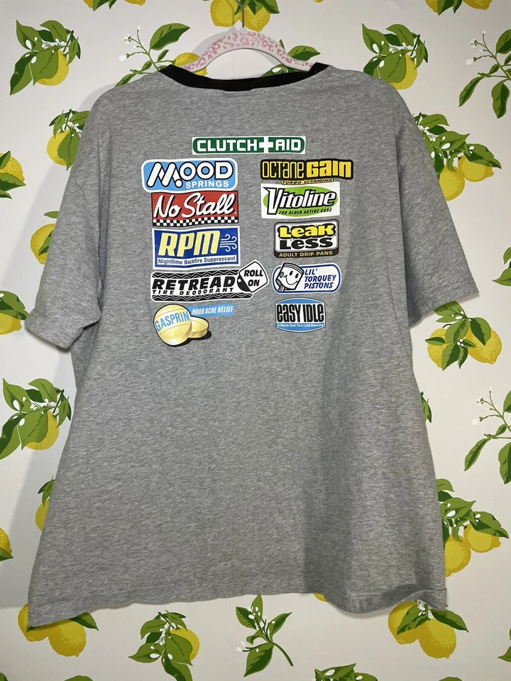 Camiseta De Colección Pixar Cars Película Rayo McQueen Con Parches XL Disney Store Foto 3 de 4