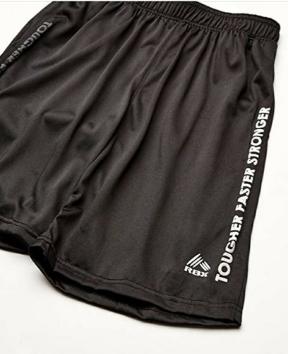 NWT RBX Boys Big Performance Short, Black White, Navy Orange Size L 14/16 - Picture 3 of 6