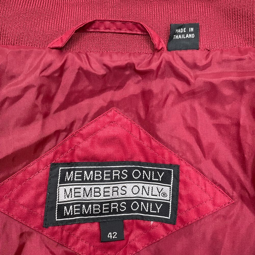 Members Only Jacket Men 42 Red The Racer Bomber Retro Members Only Jacket Men 42 Red The Racer Bomber Retro