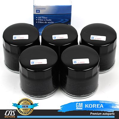 Pack of 5 Oil Filter GENUINE 99-08 Lanos Leganza Forenza Reno Chevy Aveo Nubira
