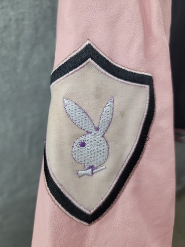 PLAYBOY Vintage Black / Pink Reversible Jacket Rare Women's Large - Bild 2 von 12