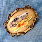 Chrysler Laser XT Turbo Promo Belt Buckle Sports Car Rare Vtg Raintree .SHY670