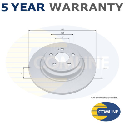 Comline Rear Brake Disc Fits Mercedes GLE 2018- 2.0 D 2.9 + Other Models #1