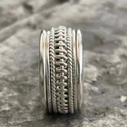 Solid 925 Sterling Silver Unique Look Spinner Boho Ring Handmade Ring All Size