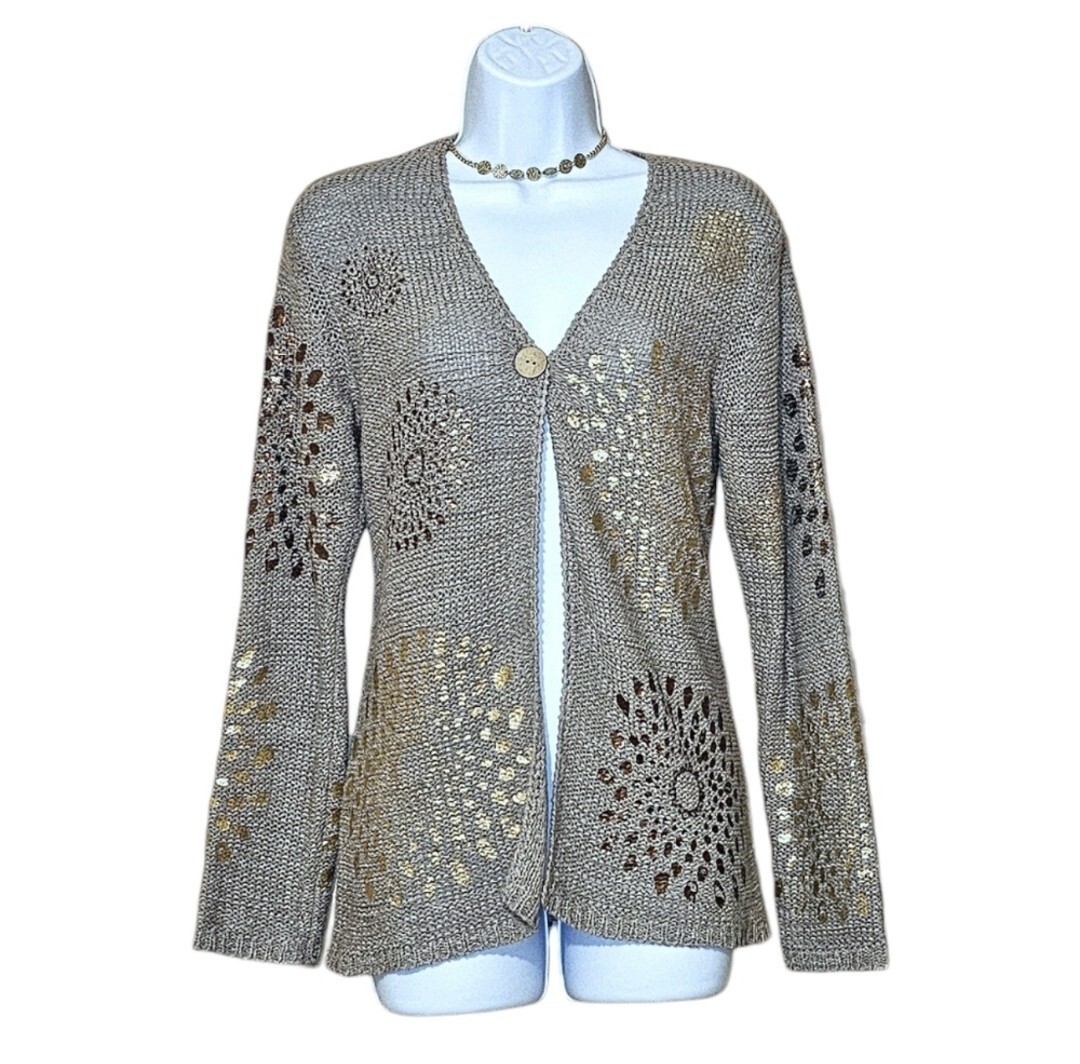 Chico's Single Button Cardigan - Small - image 1