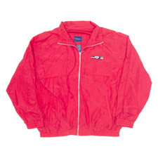 Catalina Bomber Jacket Red Nylon Womens L