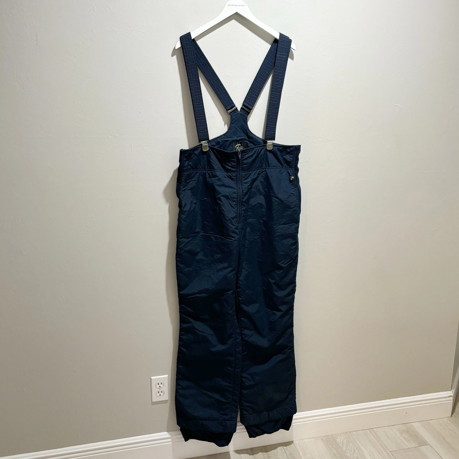 Vtg ROFFE Men’s Blue Snow Bib Pants Overalls Snowboarding Outdoors Size XL?