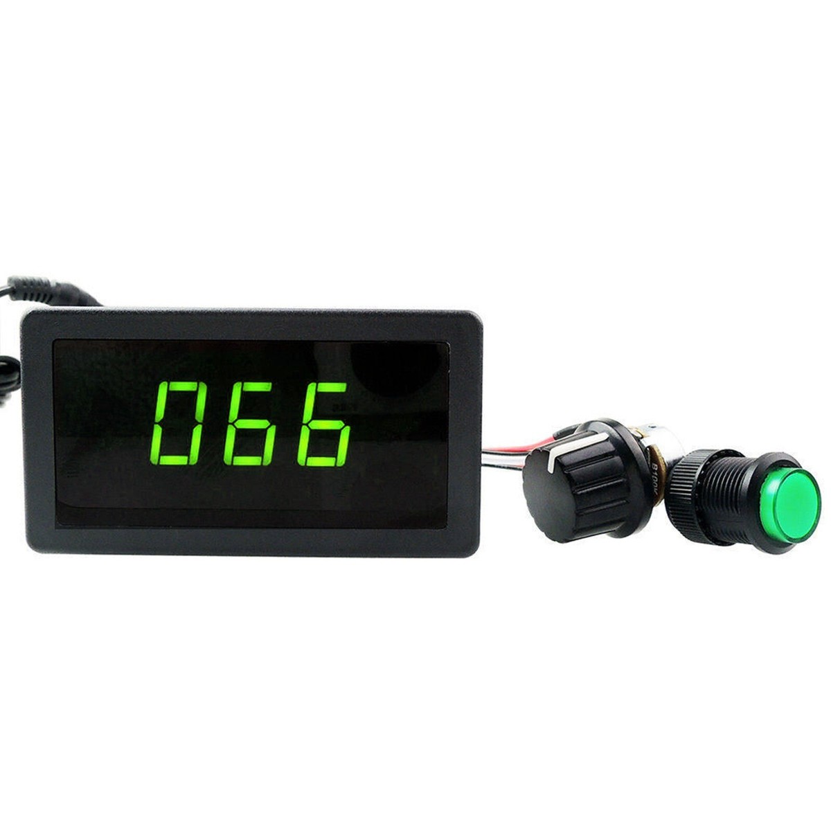 Regolatore Di Tensione 12v DC 6V-30V 12V 24V Max 8A Motor PWM Speed Controller With Digital Display US Speed Timer - Foto 3