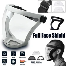 Anti-fog Shield Safety Full Face Super Protective Head Cover Transparent Mask US
