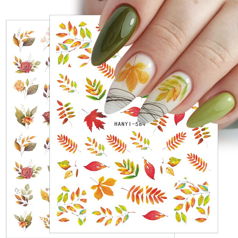 Fall Leaf Nail Designs