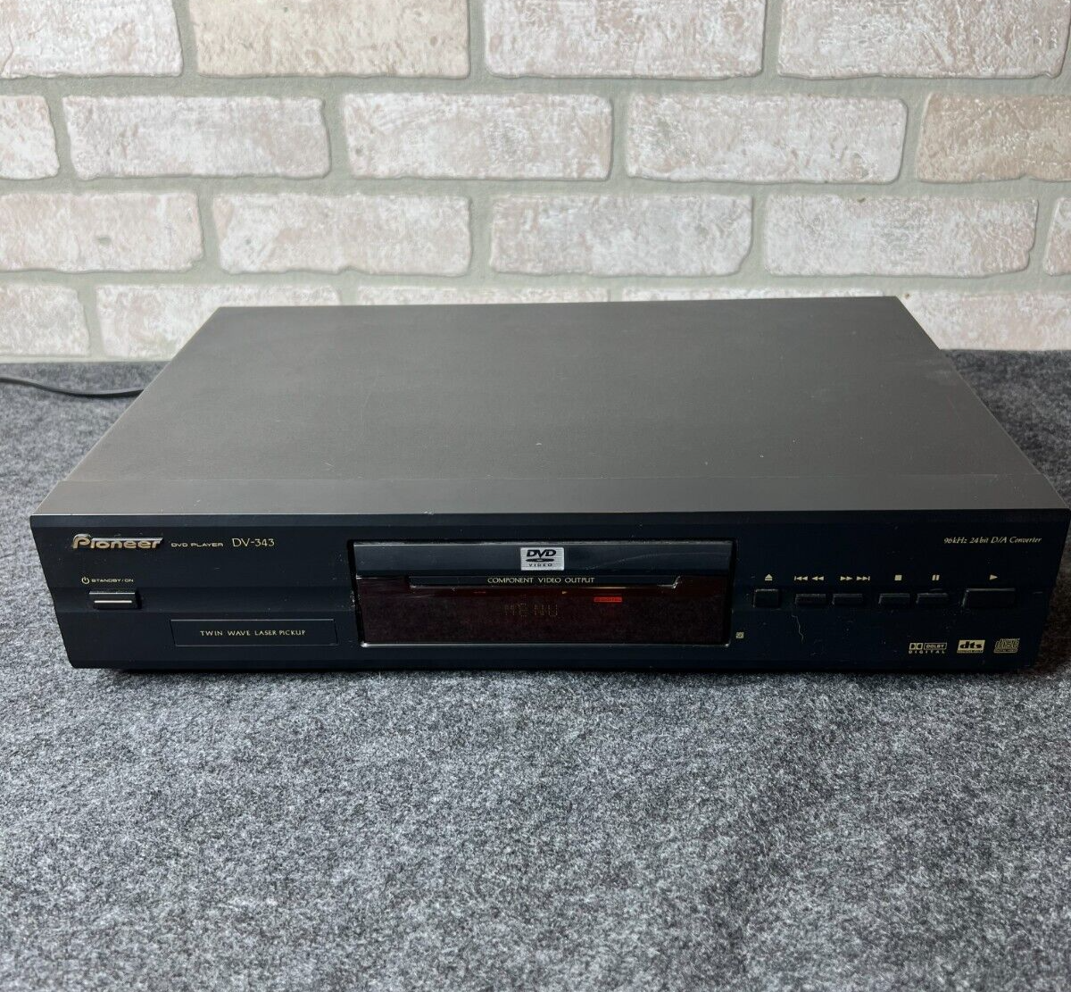 Pioneer DVDプレイヤー Pioneer DVD Player DV-343 NO remote works but has quick disc tray