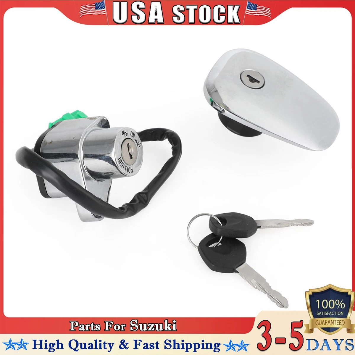 Ignition Switch Fuel Gas Cap Key for Suzuki Intruder VS700 VS750