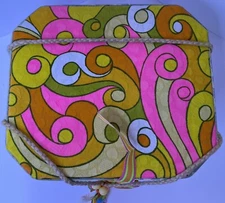 Sewing Box Retro Notions Kit Canvas Needle Book Pin Cushion Pink