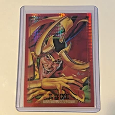 2024 LOKI UPPER DECK MARVEL MASTERPIECES 92 PLATINUM RED PRISM #d 036/492 RARE