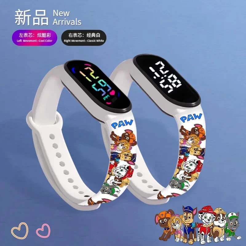 Paw Patrol Electronic LED Smartwatch Anime Dog Chase Skye Marshall Waterproof - image 3 of 4